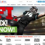 SBG Global sportsbook site landing page