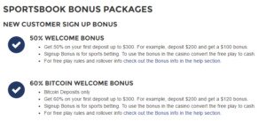 YouWager Sportsbook Bonus Packages - Terms And Conditions