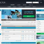 BetVictor Sportsbook Lines Betting Interface