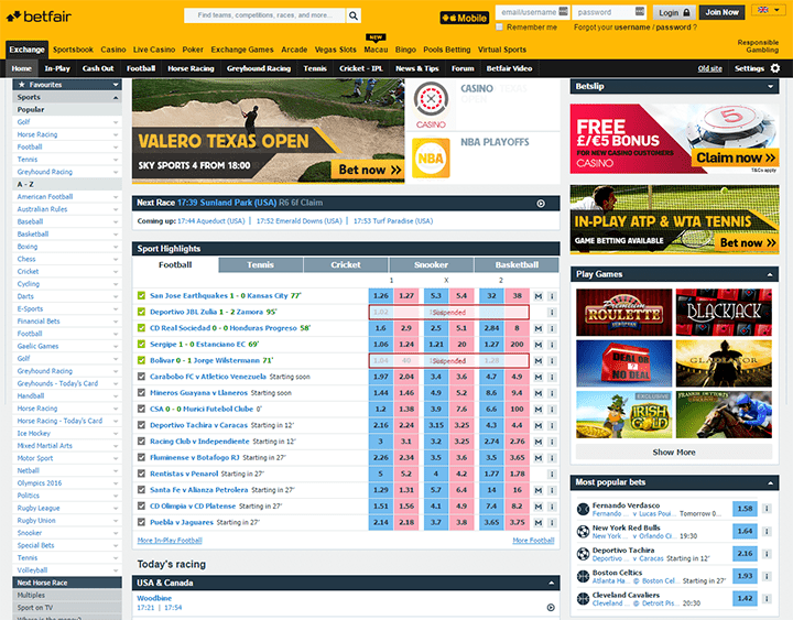 Betfair Betting Interface