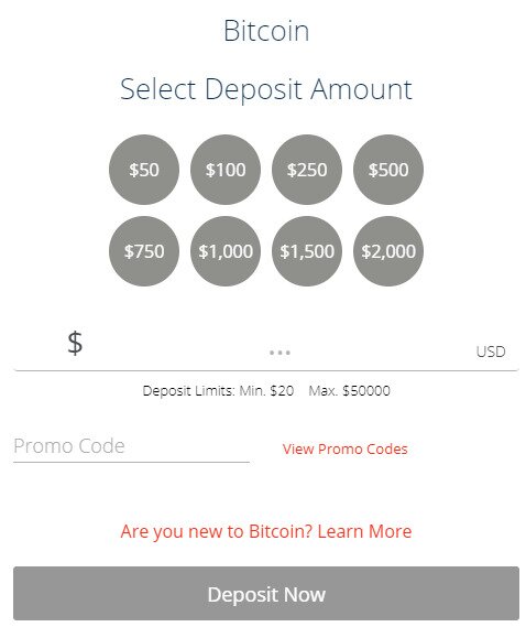 BetOnline Deposit Page To Input Bonus Code