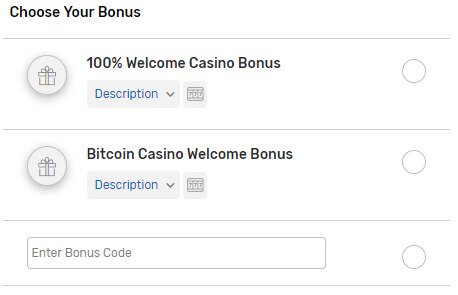 Choose Your Bonus Code At Bovada When Depositing