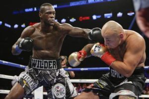 Deontay Wilder punching