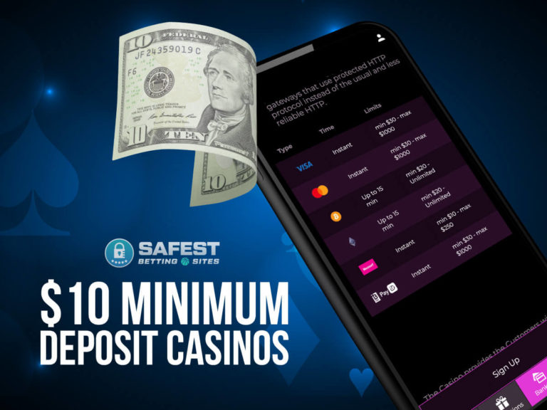 online casino with minimum 10 with bonus