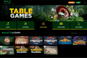 Wild Casino Games Page