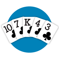 Flush Poker Hand