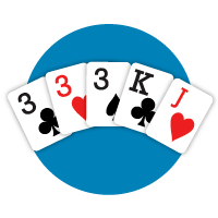 Three of a Kind Poker Hand