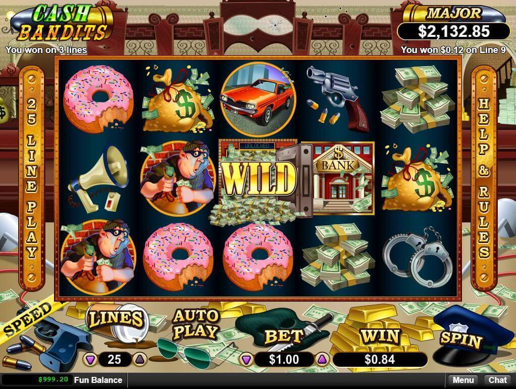 Cash Bandits Real Money Slots Game