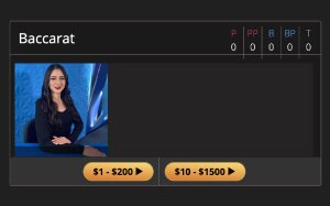 BetOnline Live Baccarat