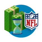 NFL money bet icon