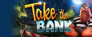 take the bank slot logo