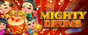 Might Drums Slot Game Logo 