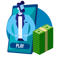 wagering options to play live blackjack