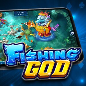 Fishing God fish table game logo